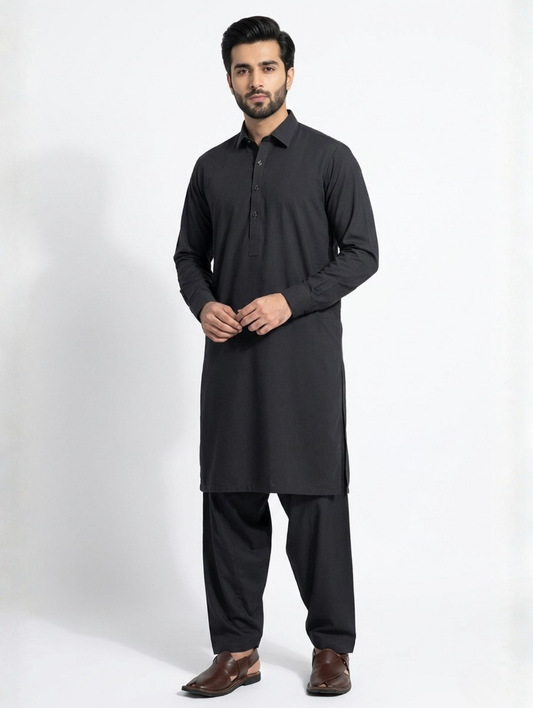 Men’s Breeze Cotton Charcoal Grey Suit