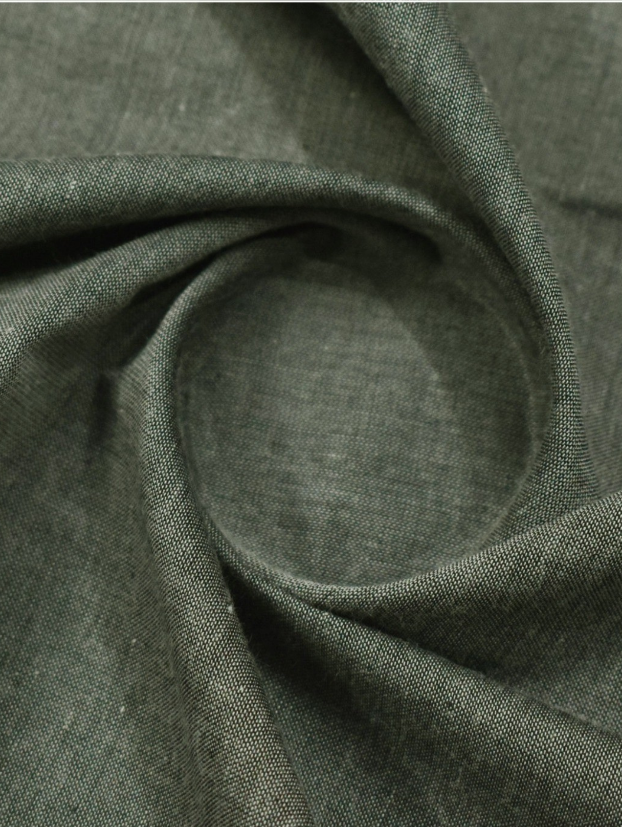 Men's Unstitched Dyed Yarn Summer Fits Mud Green Suit