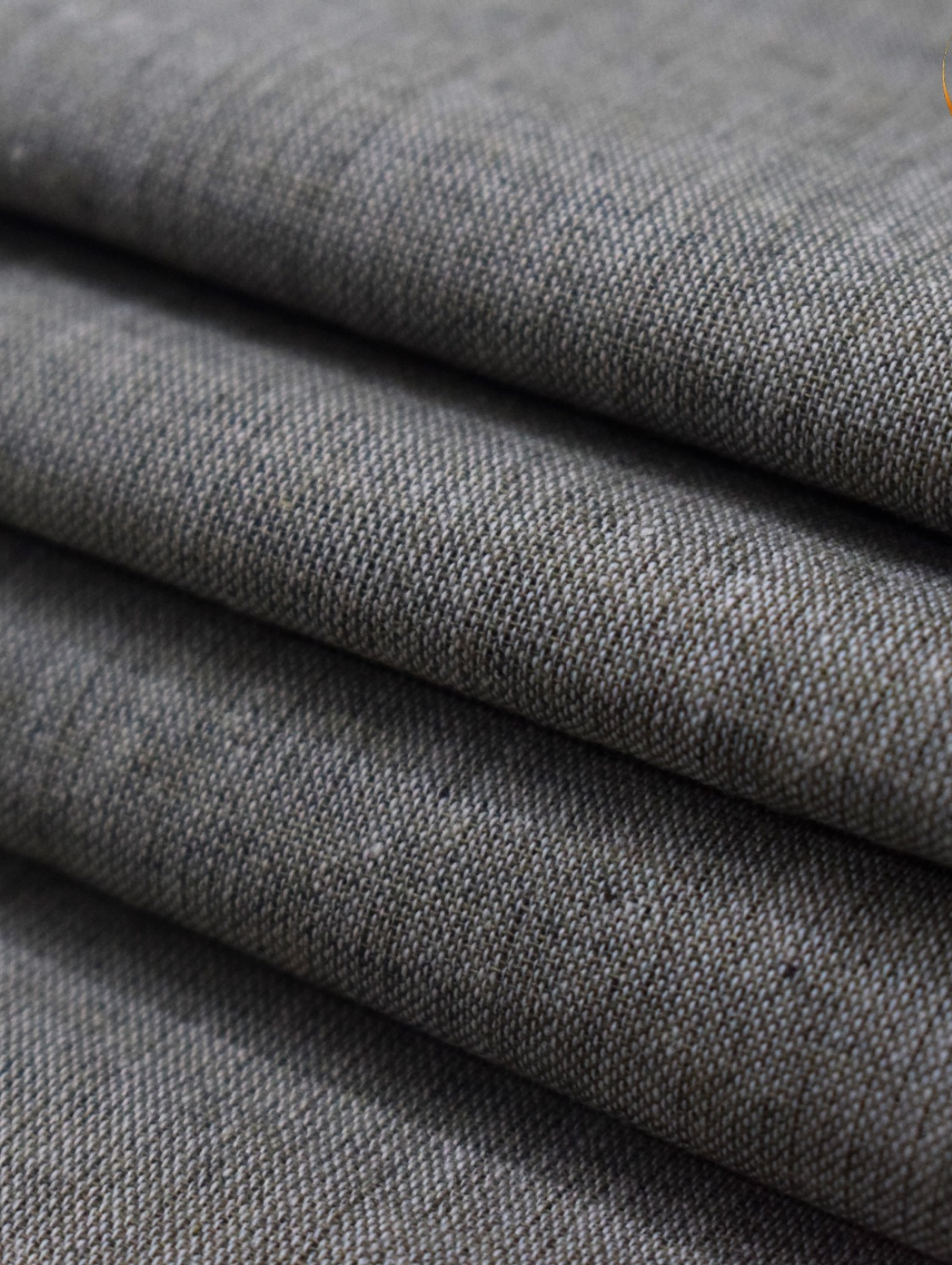 Men's Unstitched Wind Cross Dyed Yarn Grey Stone Suit