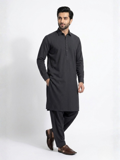 Men’s Breeze Cotton Charcoal Grey Suit