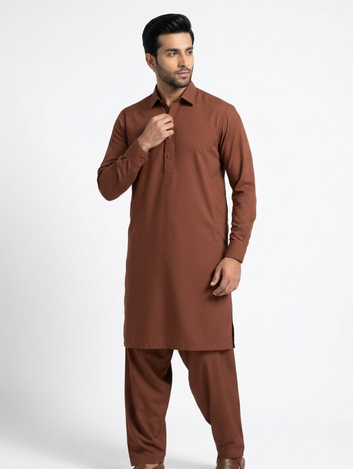 Men’s Breeze Cotton Rust Brown Suit