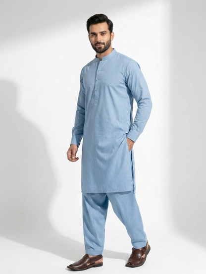 Men’s Boski Steel Blue Suit