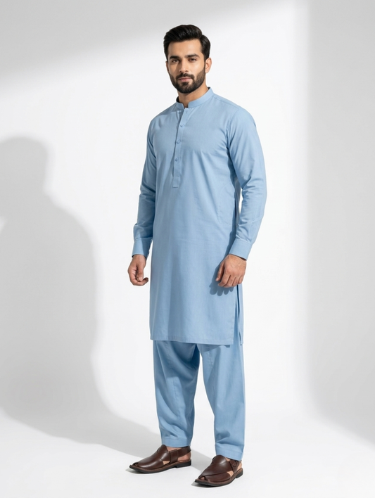 Men’s Boski Steel Blue Suit