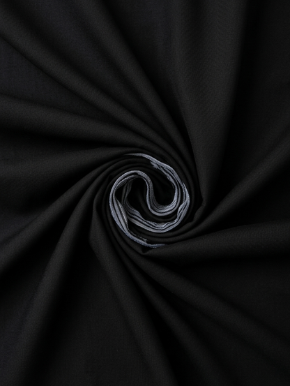 Men’s Dyed Yarn Summer Fits Jet Black Suit