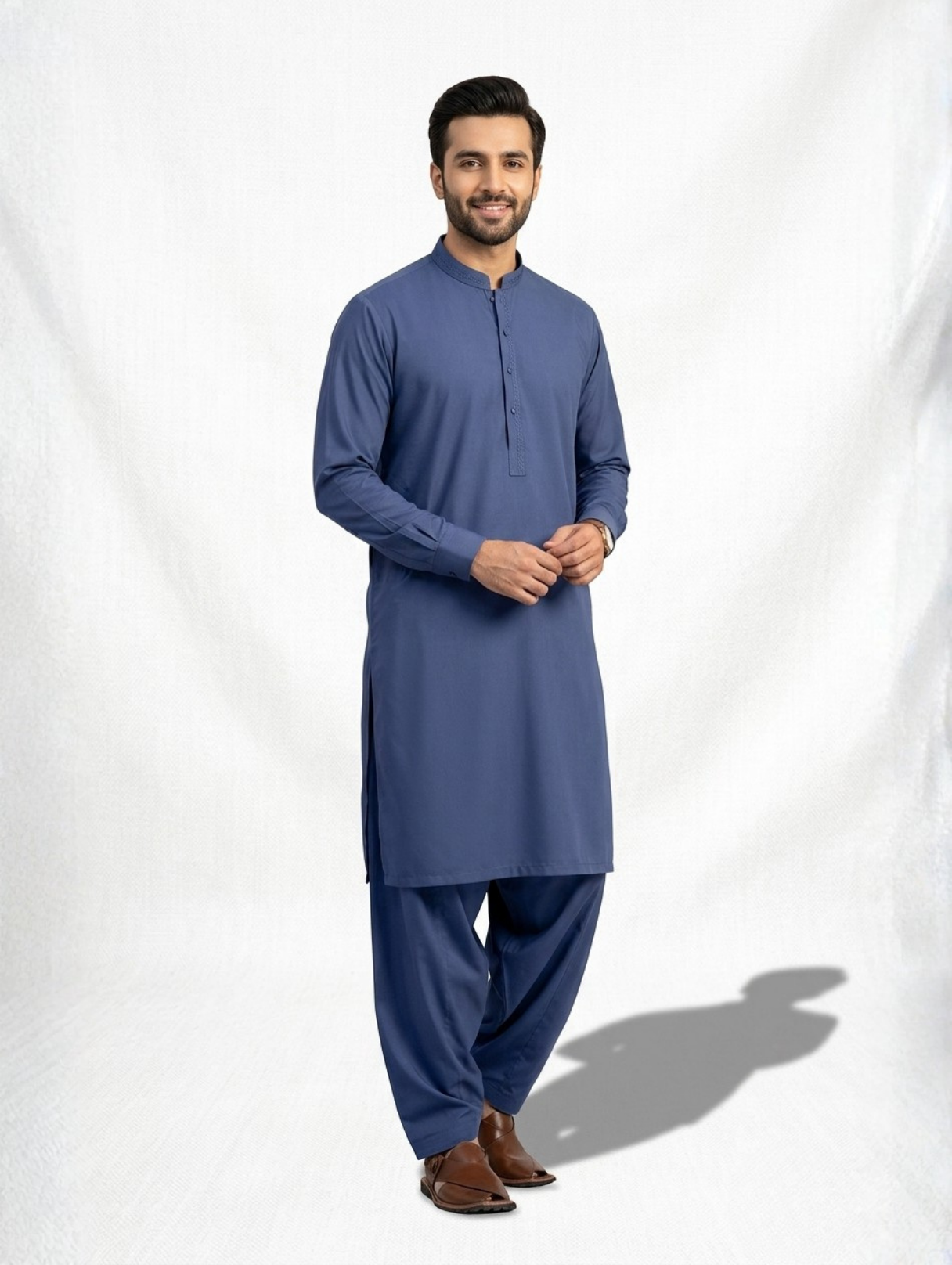 Men’s Advisor Cotton Royal Navy Blue Suit