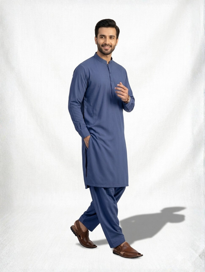 Men’s Advisor Cotton Royal Navy Blue Suit