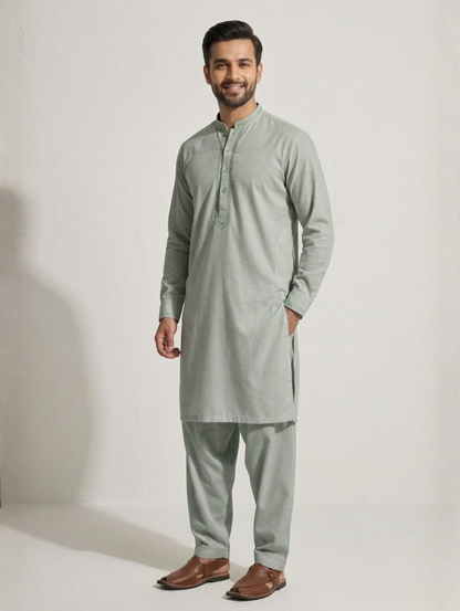 Men’s Advisor Cotton Dusty Sage Suit