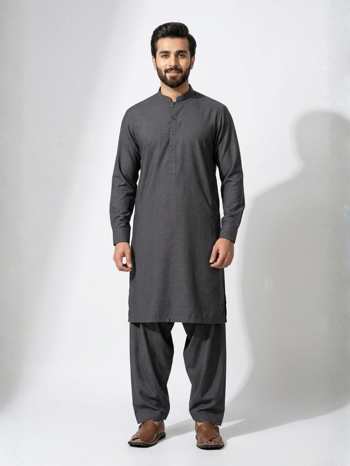 Men’s Advisor Cotton Charcoal Black Suit