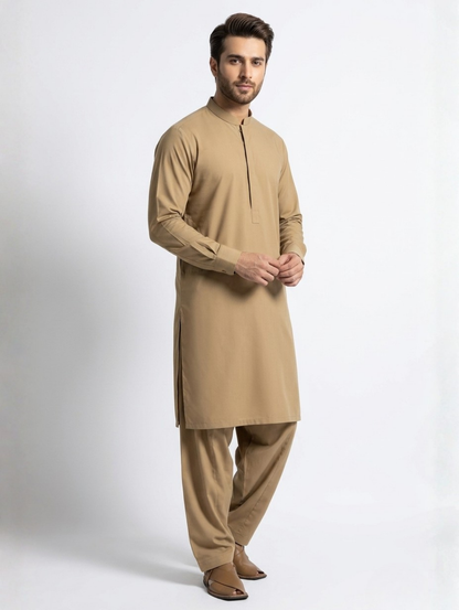 Men’s Advisor Cotton Khaki Suit