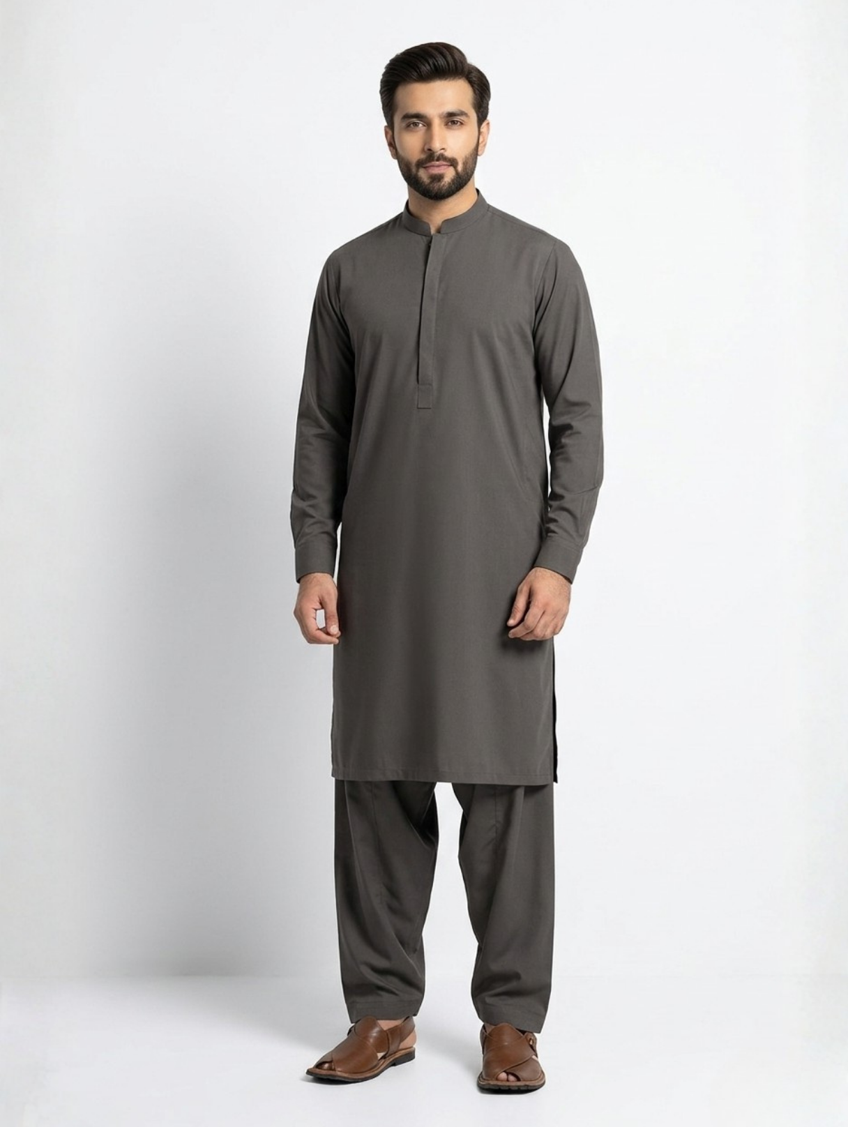 Men’s Advisor Cotton Slate Black Suit