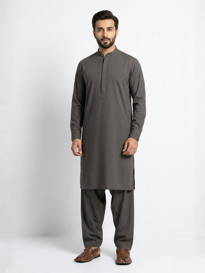 Men’s Advisor Cotton Slate Black Suit