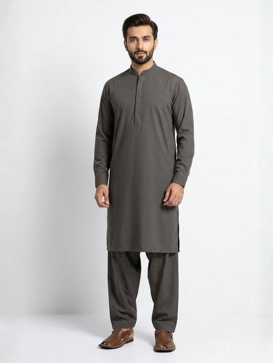 Men’s Advisor Cotton Slate Black Suit