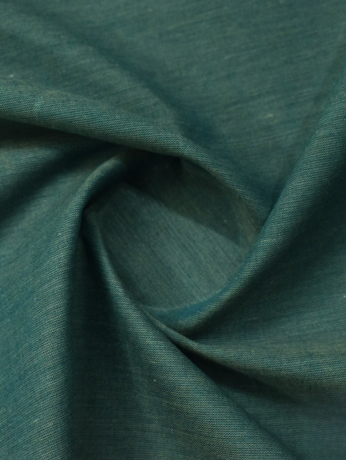 Men's Unstitched Dyed Yarn Summer Fits Pine Green Suit