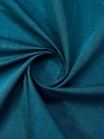 Men's Dyed Yarn Summer Fits Teal Blue Suit