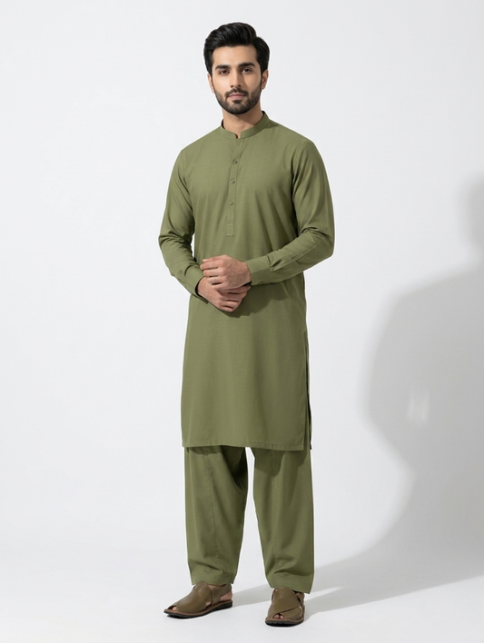 Men’s Boski Olive Green Suit