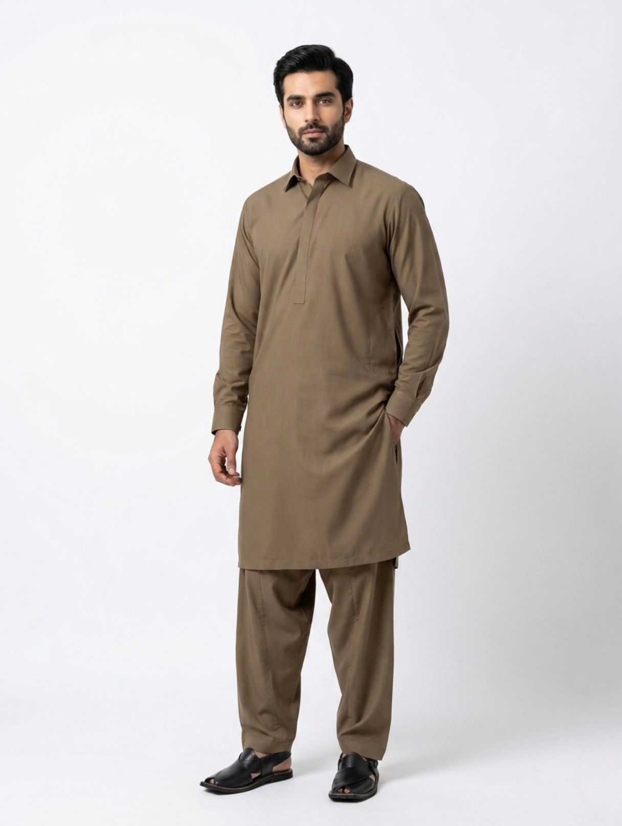 Men’s Breeze Cotton Walnut Brown Suit