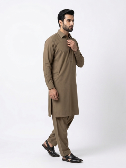 Men’s Breeze Cotton Walnut Brown Suit