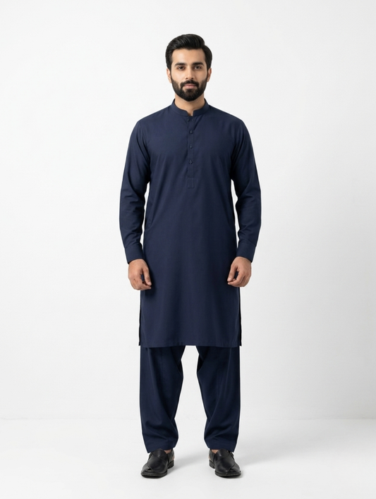 Men’s Breeze Cotton Royal Navy Suit
