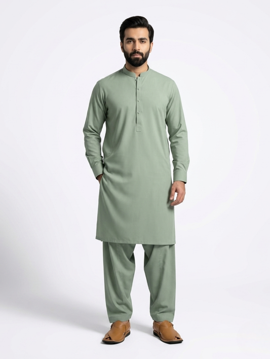 Men’s Breeze Cotton Mint Green Suit