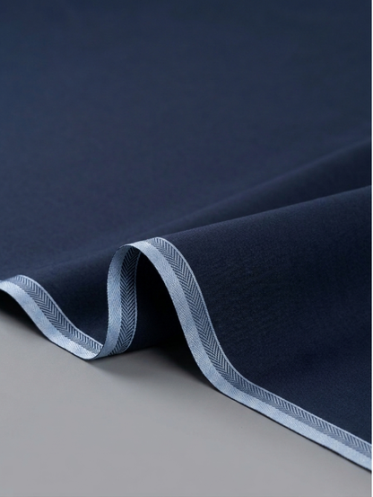 Men’s Dyed Yarn Summer Fits Navy Blue Suit