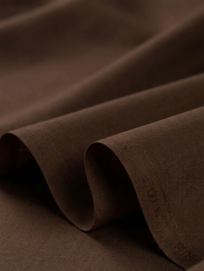 Men’s Dyed Yarn Summer Fits Coffee Brown Suit